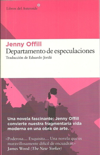 Departamento De Especulaciones - Jenny Offill