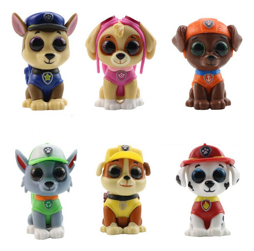 . Juego De 6 Muñecos De Acción De Paw Patrol Cute Dogs 1