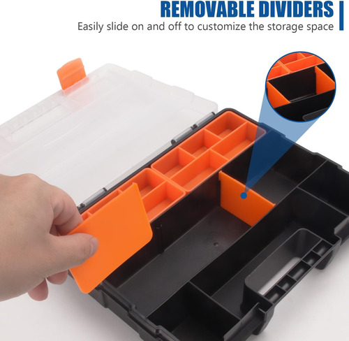 Caja De Herramientas Del Organizador Xjx Con Divisores De De