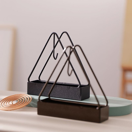 Incensario Triangular Con Soporte Para Incienso Repelente De