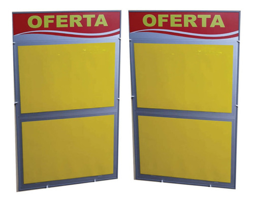 Kit 2un. Painel Placa P/cartaz Meia Folha Oferta Uso Externo