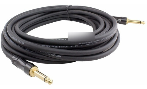 Cable Para Instrumentos Plug 1/4 A 1/4 No Balanceado 3 Mt