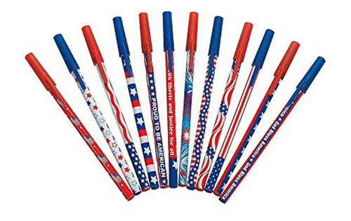 Bolígrafo Pluma Esfero Bolígrafo - Patriotic Usa Stick Pens 