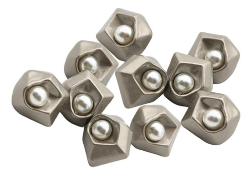 2 X 2x10 Uds Botones De Perlas Sujetadores De 2 Piezas