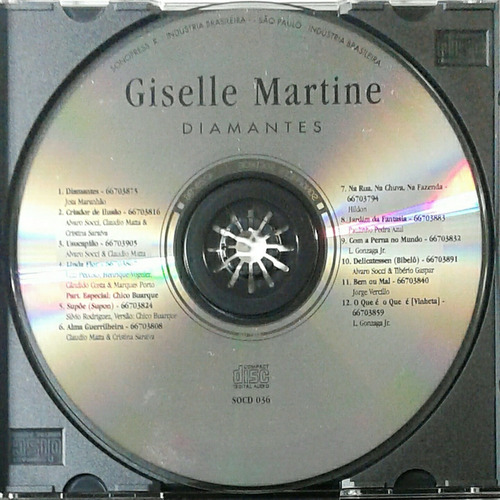 Cd Giselle Martine - Diamantes - Original Impecável