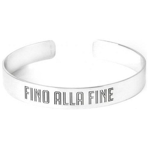 Juventus Pulsera Lujo Brazalete Plata Pura Fino Alla Fine 