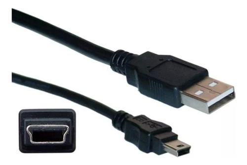 Cable Usb A Mini Usb De 5 Pines Machos 1.20m Calidad