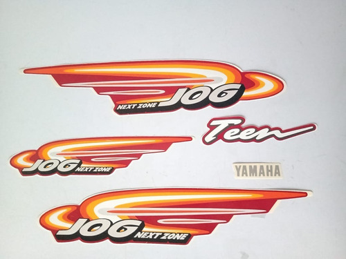 Jogo De Faixas Yamaha Jog 1998/1999 Vermelha Lbm