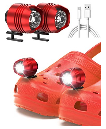 Pravette Faros Delanteros Para Crocs, 2 Unidades, Impermeabl