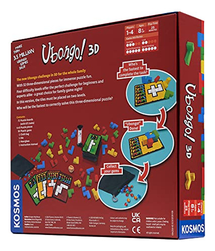 Ubongo 3d - Un Juego De Kosmos | Juego De Rompecabezas Geomé