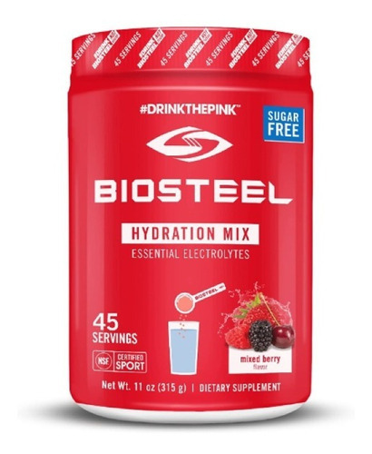Biosteel Hydration Mix Electrolitos Esenciales 45serv Mf Sabor Mixed Berry