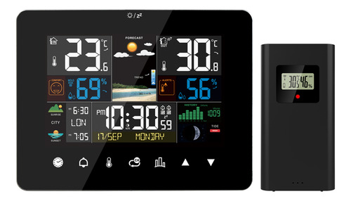 Operação Higrotermógrafa Sunrise Sensor Station Clock