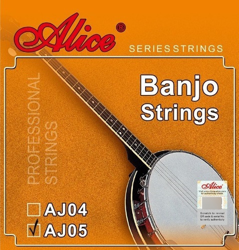 Encordado De Banjo Alice 5 Cuerdas 09 Acero Inoxidable