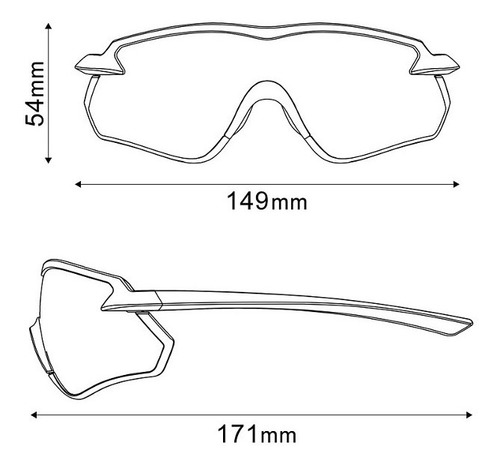 Imagen 3 de 4 de Lentes Gafas Para Ciclismo Shimano S - Phyre X Es Negro