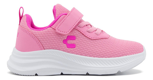 Tenis Charly Deportivo Para Niña Correr Blanco/rosa Ligeros