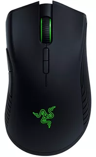 Mouse gamer de juego inalámbrico recargable Razer Mamba Wireless negro