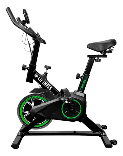 Bicicleta Ergométrica Spinning Sp50 Preto E Vermelho Cor Verde