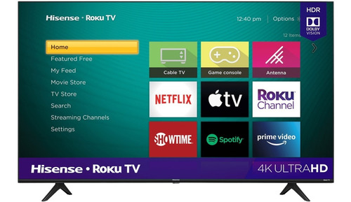 Imagen 1 de 1 de Televisor Hisense 50 4k Uhd Roku Tv With Hdr Smart Tv