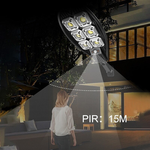 Lámpara Solar Led Con Detector De Movimiento Pir 700w