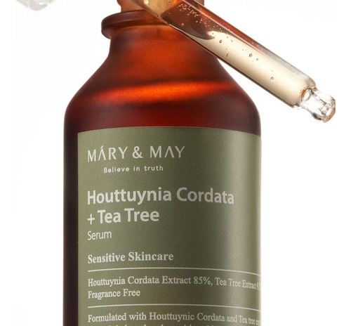 Mary&may Houttuynia Cordata + Tea Tree - Serum Antiacne Momento De Aplicación Día/noche Tipo De Piel Grasa/mixta