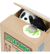 Comprar Alcancia De Oso Panda Roba Monedas Caja Ahorrador - Oferta 