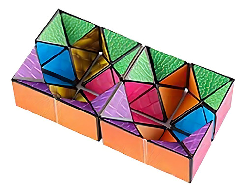 Juguete Cubo Magico Cambia Forma Rompecabezas Niños 2 Piezas