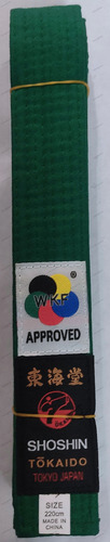 Cinta Cinturon Kiu Karate Tokaido Wkf(gen) Colores Varios