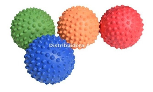 10 Pelotas De Estimulación Inflable Pvc 10 Cm Con Pinches