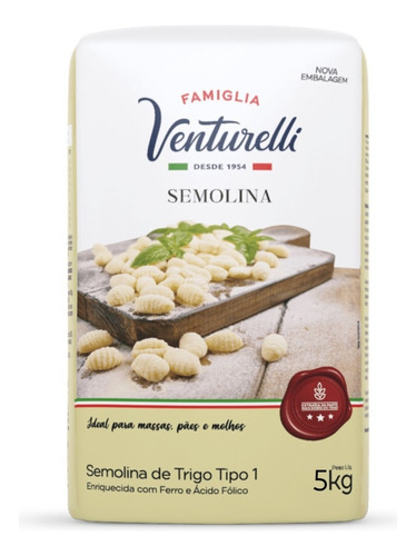 Semolina De Trigo Famiglia Venturelli 5kg 5 Un