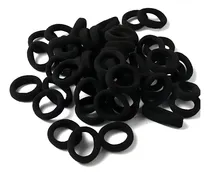Comprar 144 Elásticos Rabico Xuxinha Tipo Meia Para Cabelo Atacado Cor Preto Liso