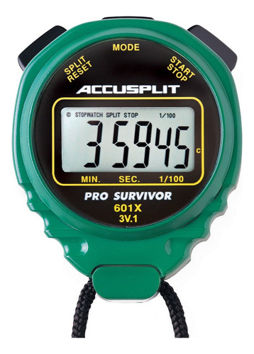 Accusplit Pro Survivor - A601x Cronómetro, Reloj, Pantalla 