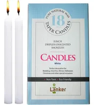 Comprar Lanker Paquete De 18 Velas Cónicas - Velas Sin Goteo De 8 Pu