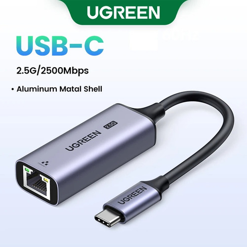 Ugreen Adaptador Usb C Rj45 2.5 Gbps 2500mbps Ethernet Gamer
