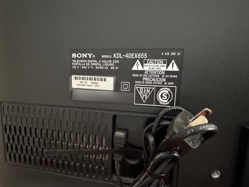 Tv Sony Bravia Kdl-40ex655. 40 Pulgadas. Perfecto Estado!