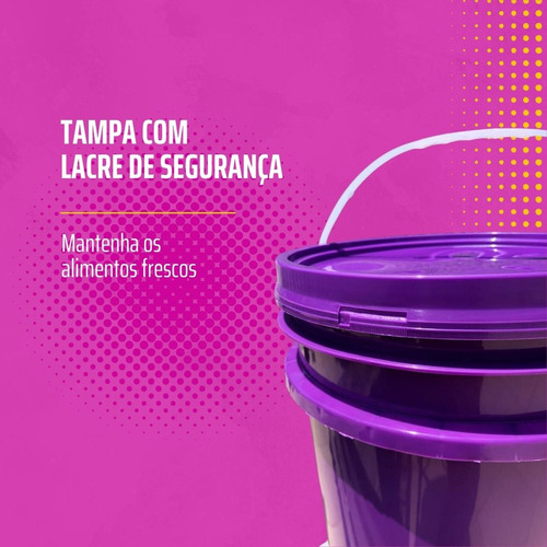 Balde 10 Litro Para Açaí Brasfrut -15 Pçs