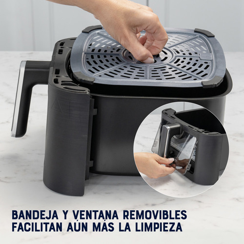 Freidora De Aire Digital 6lt Oster 10 Programas Ckstaf60wddf
