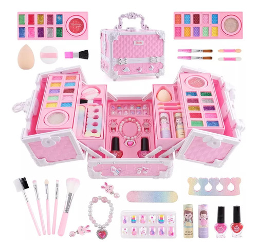 Set De Juguetes De Maquillaje Para Niñas Con Esmalte De Uñas