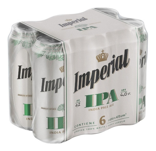 Cerveza Imperial Ipa India Pale Lata 473ml Pack X6 Oferta