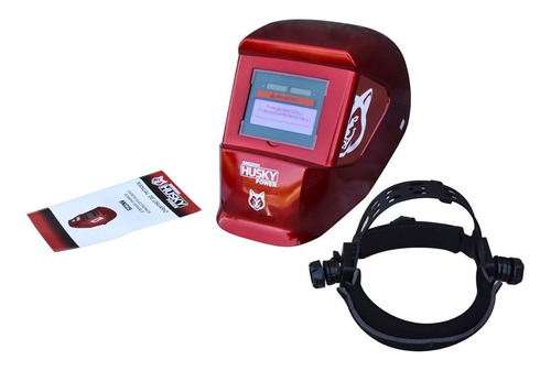 Careta Para Soldar Swedish Husky Power Roja - Hkc25 Color Rojo