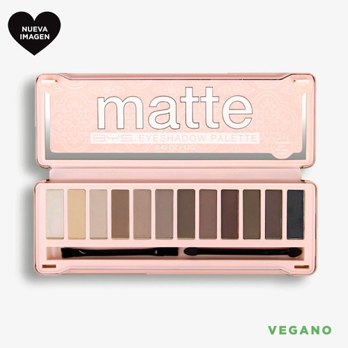 Paleta De Sombras Para Ojos Matte 12 Tonos Bys Cosmetics Color de la sombra Multicolor