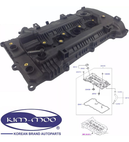 Tapa Punterias Y Juntas Para Hyundai Elantra 1.8l 06-11