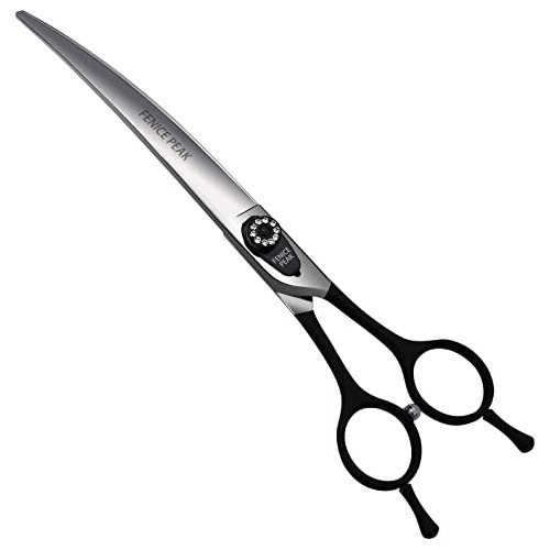 Dog Grooming Curved Scissors For Pets, Japan 440c Stain...