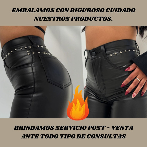 Pantalon Las Locas Engomado Tiro Alto Levanta Cola Original