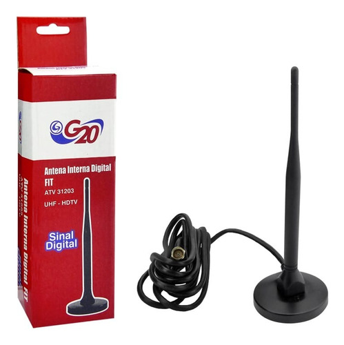 Antena Coaxial Hd Magnetica Y Cable De 3 Metros.