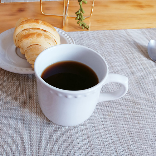 Taza Mauve Emboss Blanca 72 Piezas 290ml