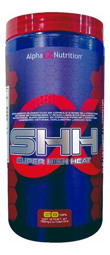 Alpha Nutrition Shh Super High Heat 60 Caps Sabor Sin Sabor