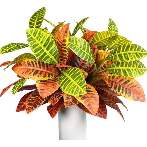 Rama Hoja Artificial Croton Para Decoracion Hogar Oficina 4