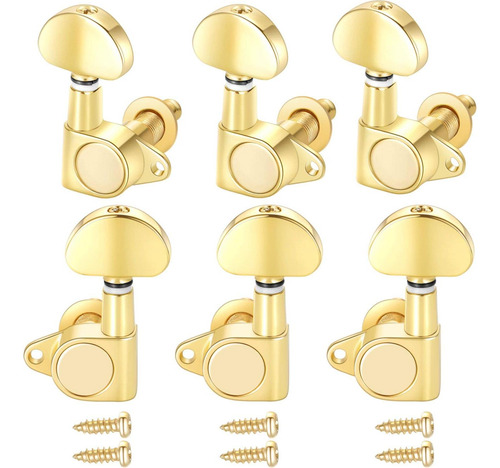 Gusnilo Clavijas Afinador De Guitarra 1set 3l3r Grover-es...
