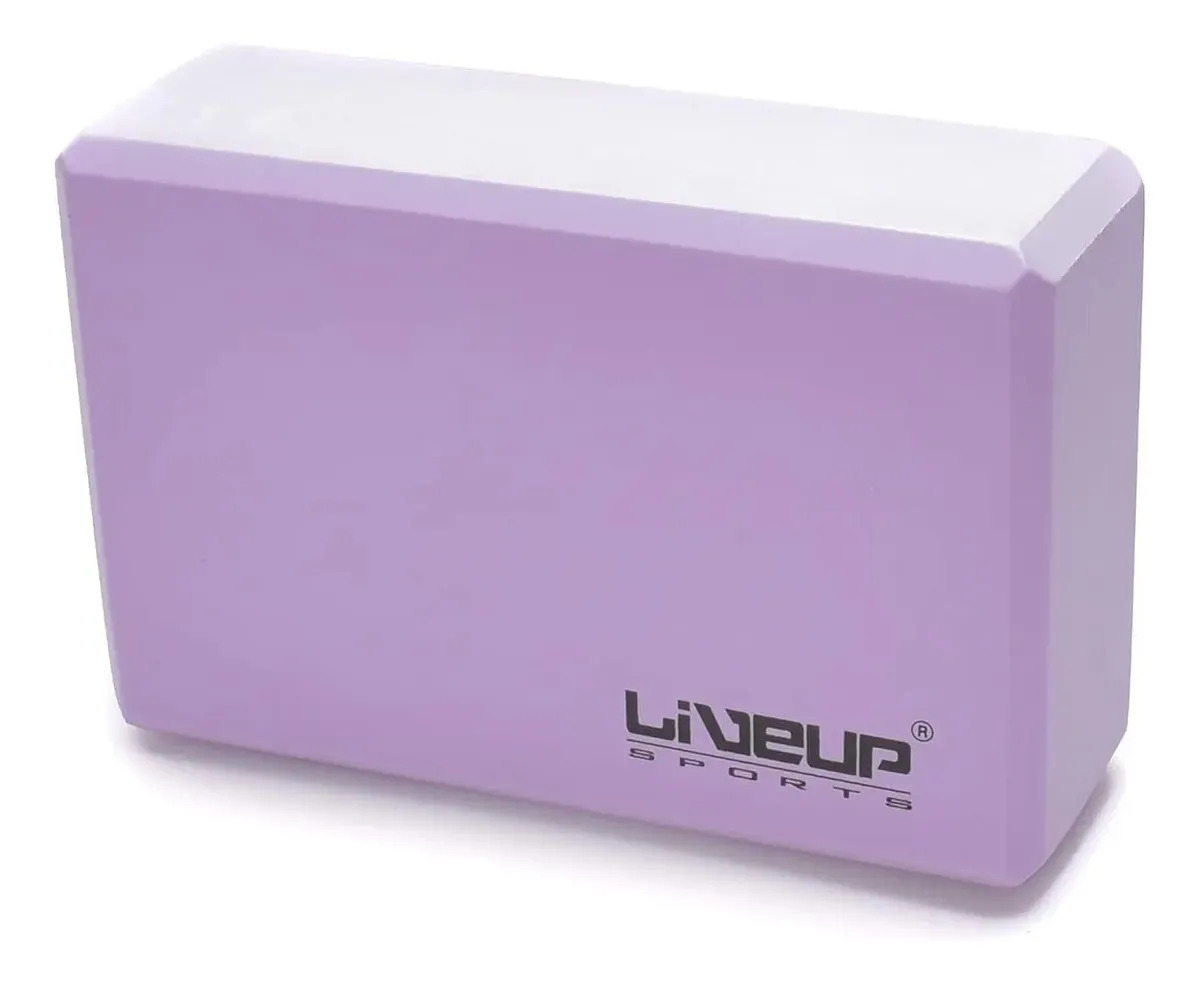 Bloco Em Eva Para Yoga E Pilates Ls3233 Liveup Cor Roxo