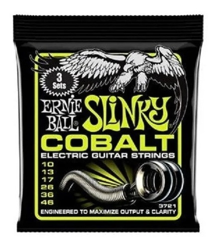Encordado Ernie Ball Slinky Cobalt 3721 - 10-46 Pack X 3 U